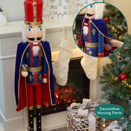 Jouet De Noël En Bois Soldat Casse-noisette Figurine.Décor Traditionnel Festif, Détails Magiques