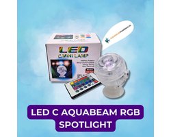 LED C AquaBeam RGB Spotlight - Aquarium led verlichting - 12 kleuren - Met afstandsbediening