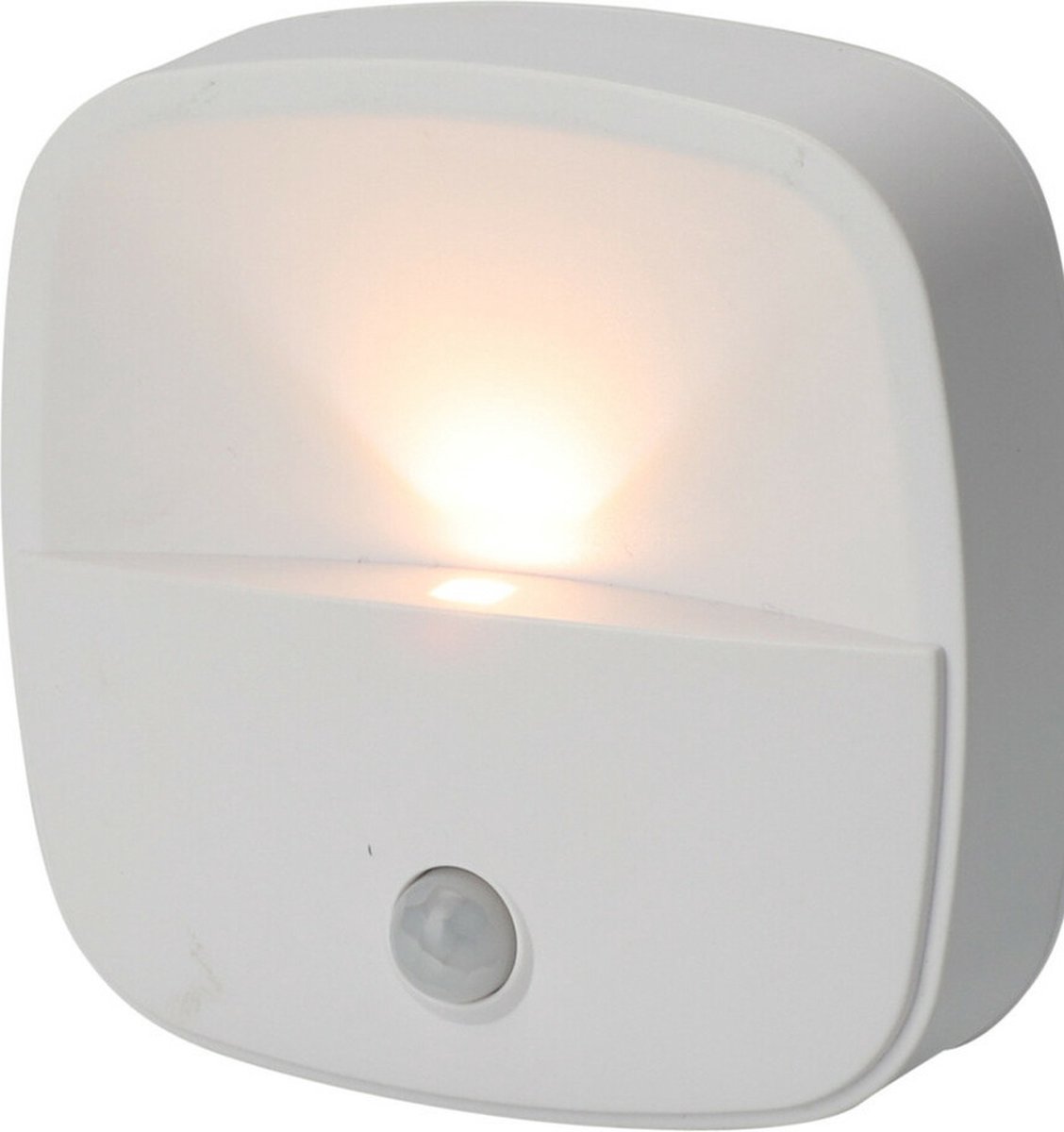 FX Light LED lampje met bewegingssensor - draadloos - zelfklevend - warm wit - 7 x 7 x 2 cm