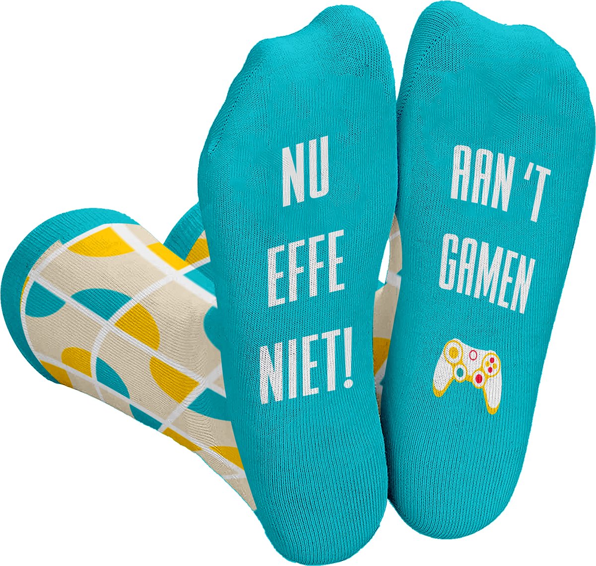 Sokken 'Nu effe niet, aan 't gamen'