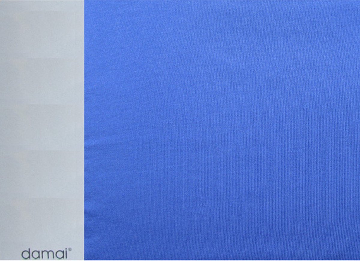 Damai Double Jersey Hoeslaken - Ledikant - 60x120 cm - Ultramarine