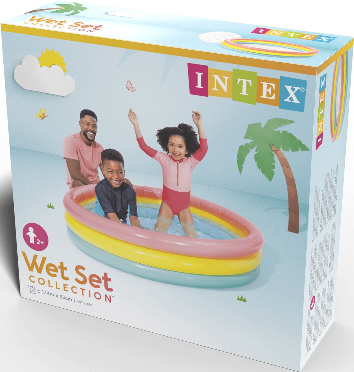 Intex Sunset Glow Opblaaszwembad - Ø 114 x 25 cm — afbeelding 6