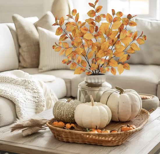 Eucalyptusstamdecoratie Voor De Herfst - Levendige Kunstmatige