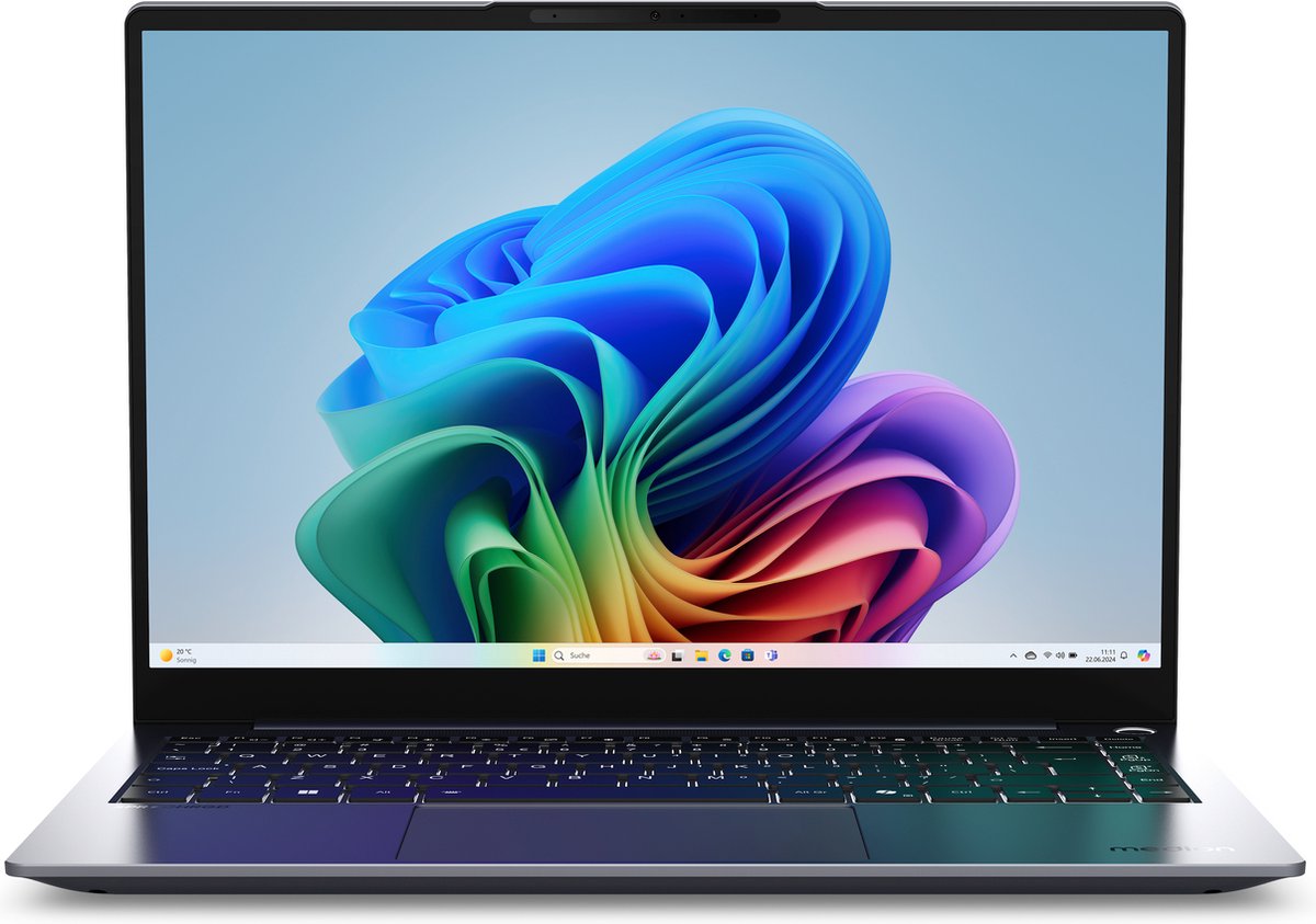Medion SPRCHRGD 14 S1 Elite MD62636 NL laptop Qualcomm Snapdragon X1E-78-100 | Qualcomm Adreno GPU | 32 GB | 1 TB SSD