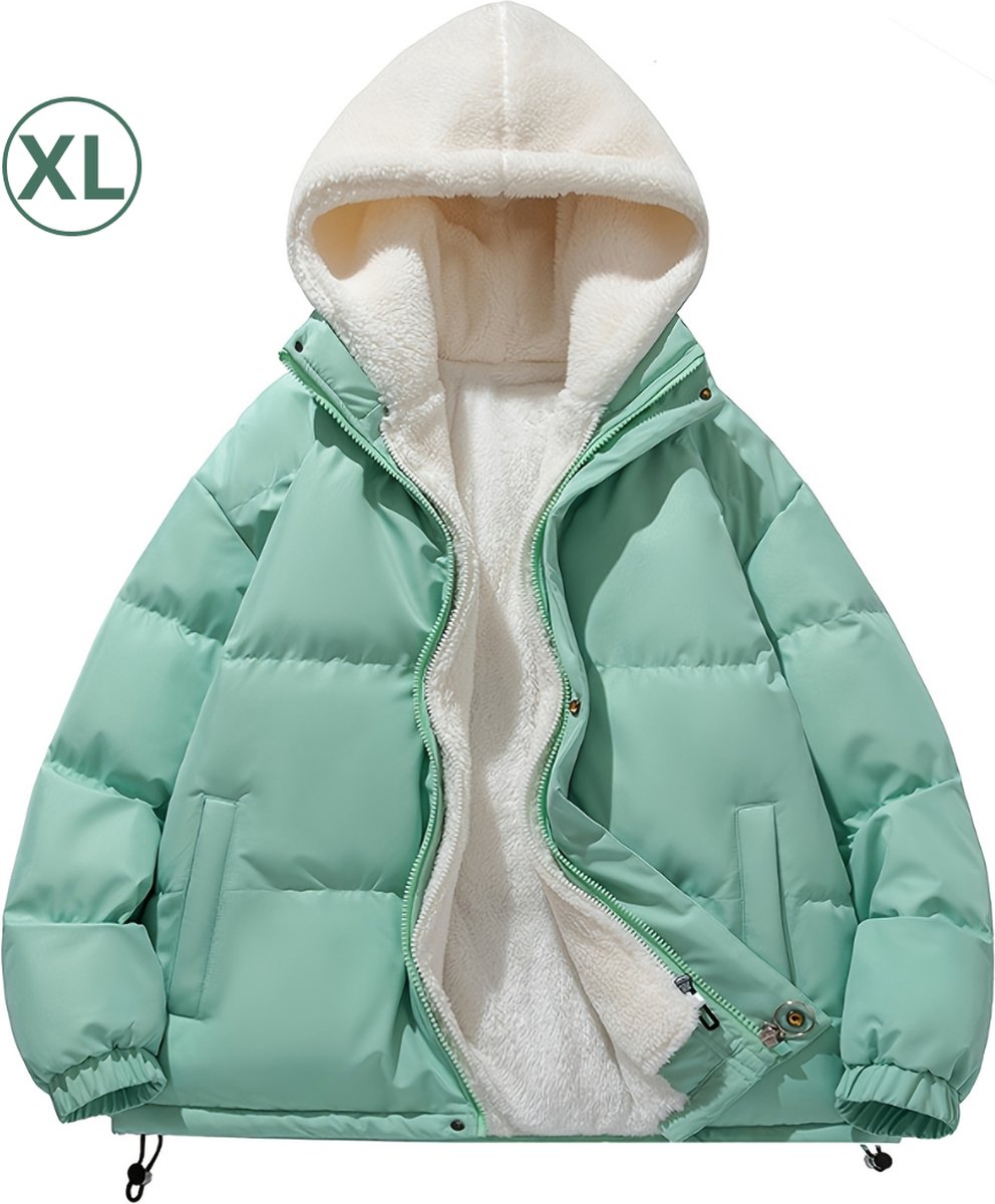 Bovista Parka Heren Winterjas Sherpa Voor Heren Jas Winter Volwassen Extra Zacht Groen