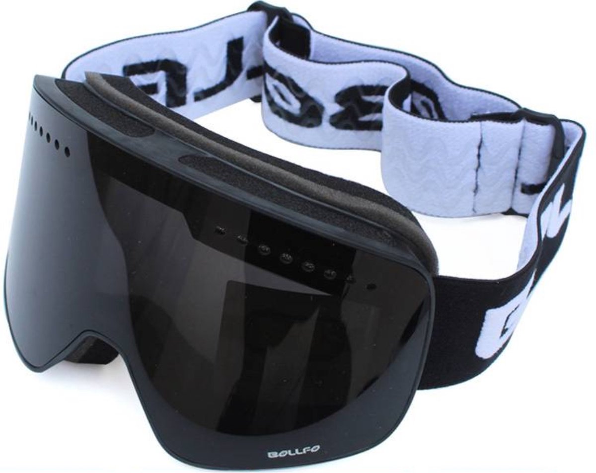 Bovista Skibril - Ski Zonnebril - Dames - Heren - Wintersport - Winddicht - UV-Bescherming - Ski Gadgets - Zwart