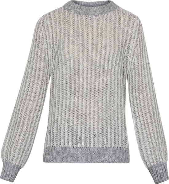 SISTERS POINT Libar-pu - Pull femme - Gris/L.grey - Taille XL