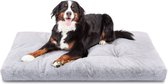 Nobleza LV1 - Hondenkussen - Benchkussen - Hondenbed - Maat XXL: 122 x 74 x 10 cm - Grijs