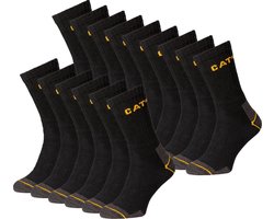CAT Werksokken Zwart - 15 paar - Maat 35-40