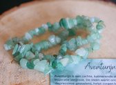 Aventurijn Armband met split steentjes, Groen Aventurijn, edelsteen - Perfect cadeau voor mannen en vrouwen - Inclusief uitleg - Spiritueel - Aventurine - Creativiteit - Inspiratie - Beter Slapen - Ontspanning - 100% NATUURLIJK