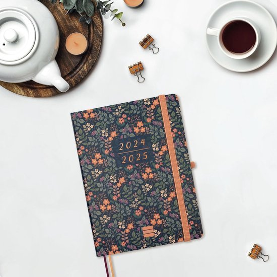 Planificateur hebdomadaire Equivera 2025 - Planificateur hebdomadaire - Agenda - Calendrier - Planificateur mensuel - Planificateur familial