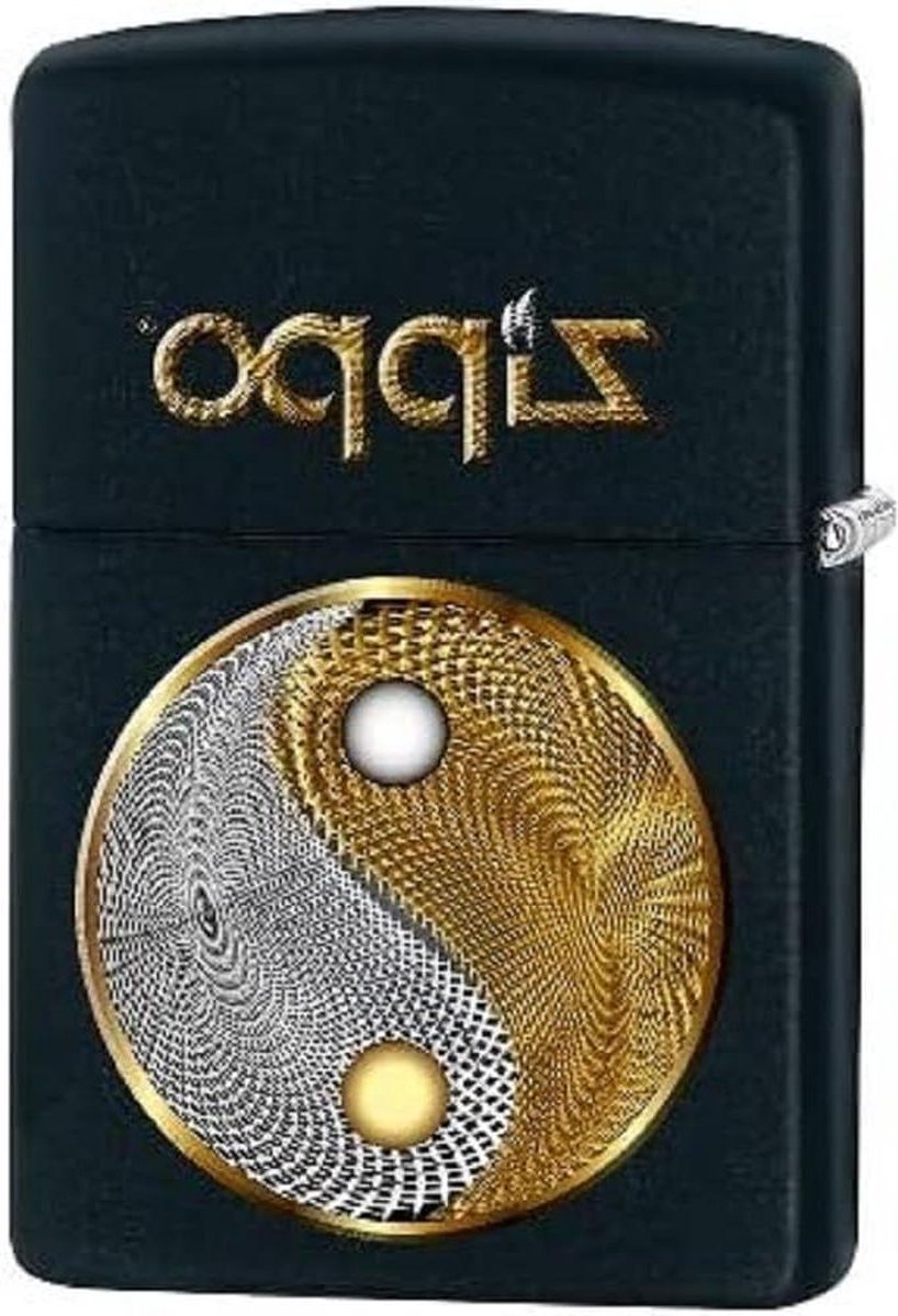 Goedkoopste Abstract AA8 Ying Yang Black Matte Spring 2017 Aansteker - Chroom Zilver - 58 x 38 x 2 cm