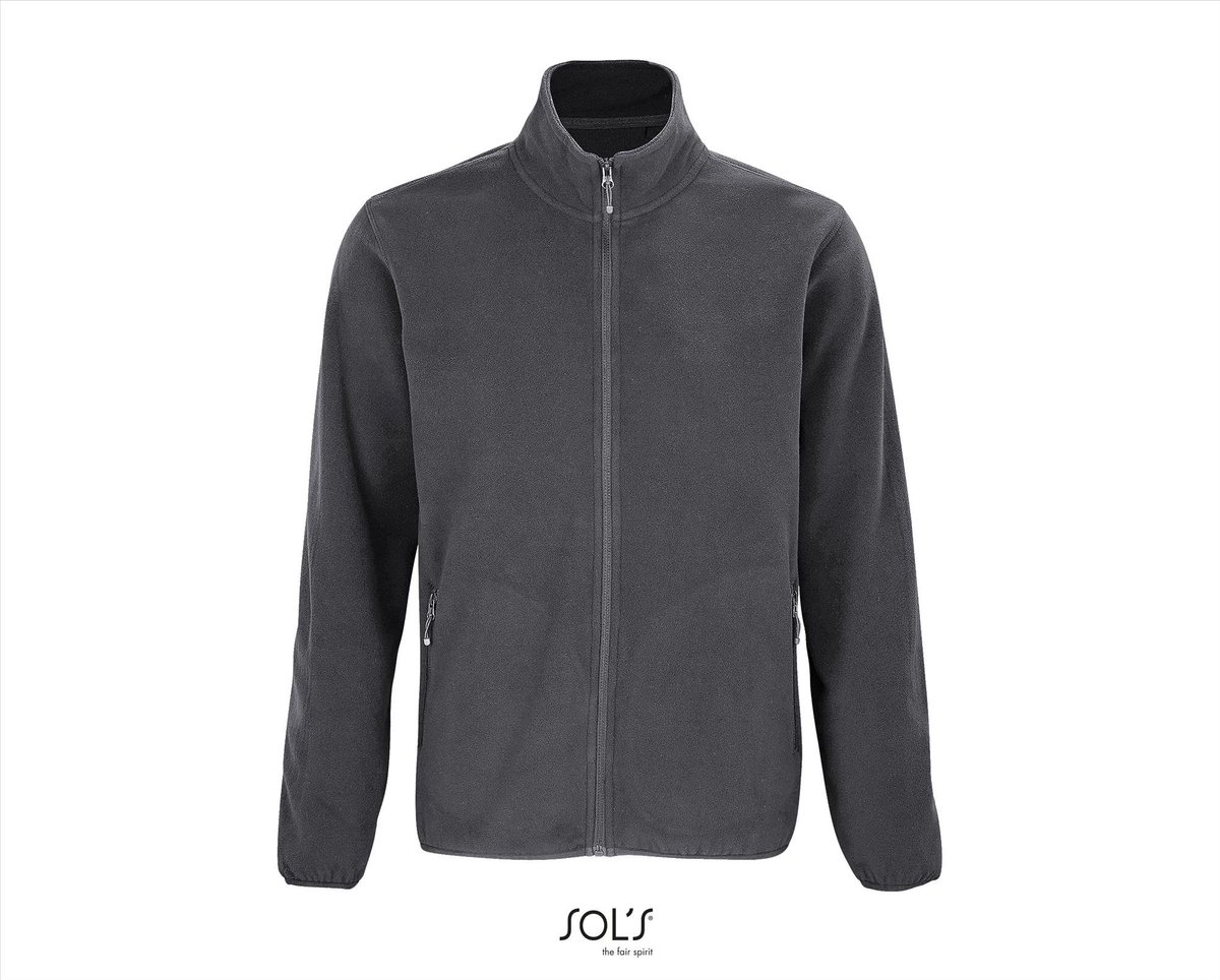 SOL'S Men´s Factor Zipped Fleece Jacket L03823 - Charcoal Grey (Solid) - XXL