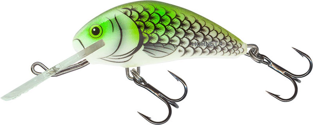 Salmo Floating Hornet 6cm - 10g (diepte 2-5.6m) - Soort : Olive Hot Spot