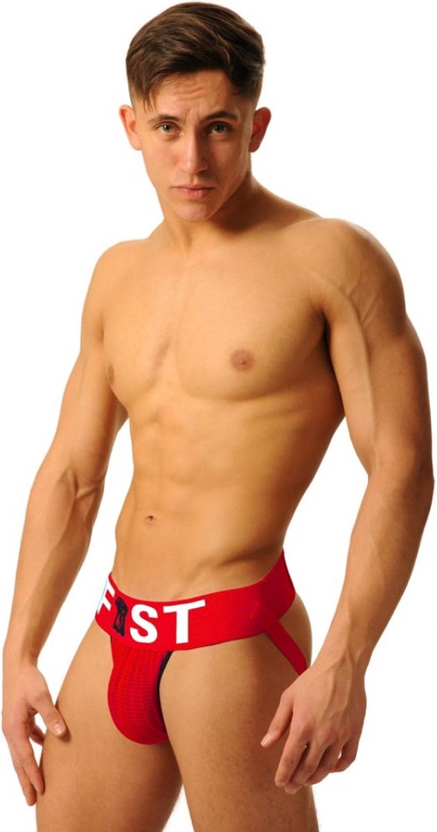 Goedkoopste Fist Logo Jockstrap Rood maat Medium