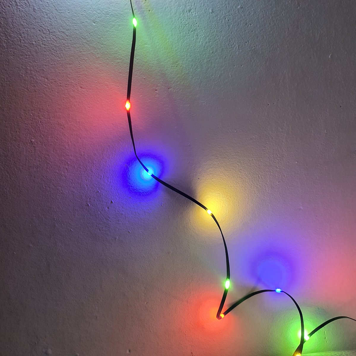 Luca Lighting Wire string,verlichting snoer multicolor 50LED Outdoor IP44 timer , 8funkties,L500cm