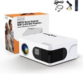 Bol.com Zenwire Mini Beamer WiFi e601h - Beamer - 2.4/5GHz Android - 18000lm - Bluetooth 5.0 - FULL HD 4K - Autofocus / KeyStone... aanbieding