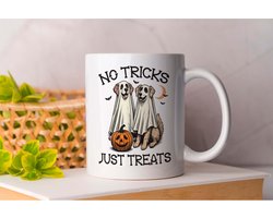 Mok No Tricks Just Treats - VintageVibes - Funny - RetroStyle - ClassicStyle - VintageStijl - RetroKleding - KlassiekeStijl