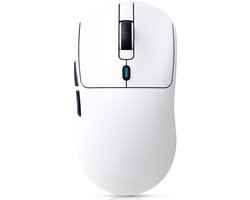 Fuegobird T68 Gaming Muis – 54g Ultra Lichtgewicht – Tri-Mode Draadloos – 12000 DPI – USB-C Oplaadbaar – Ergonomisch – Wit
