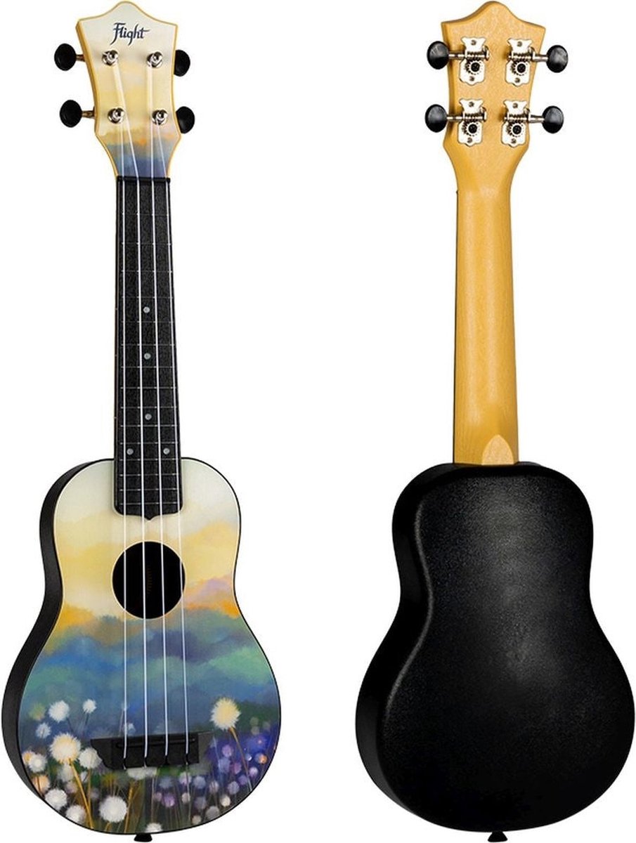 Flight Travel Series TUS40 Dandelions sopraan ukelele met gigbag