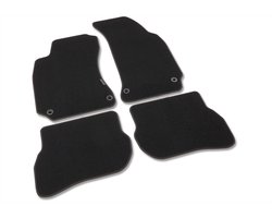 Automatten geschikt voor Volkswagen Passat B5 - 1996-2005 - 4-delig - Comfort - Uitvoering: Sedan / Variant | Geen bevestiging achtermatten | Bevestigingssysteem: Clips (met oog)