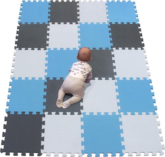 16 Stks Pluche In Elkaar Grijpende Schuim Vloermatten, Warm Houden Tapijt, In Elkaar Grijpende Vloertegels, 12x12 Inch Puzzel Speelmatten Voor Slaapkamer Speelkamer(Color:Grey Abrikoos