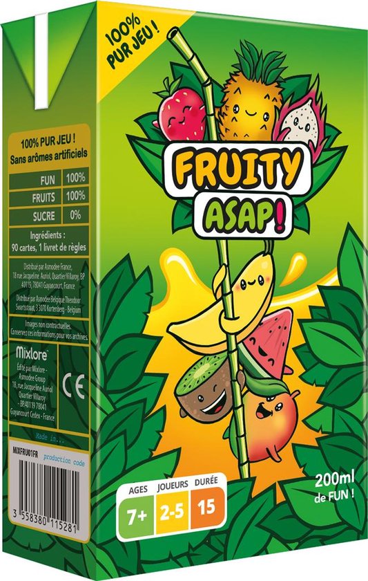 Foto: Asmodee fruity asap jeu de cartes assortiments 7 an s 