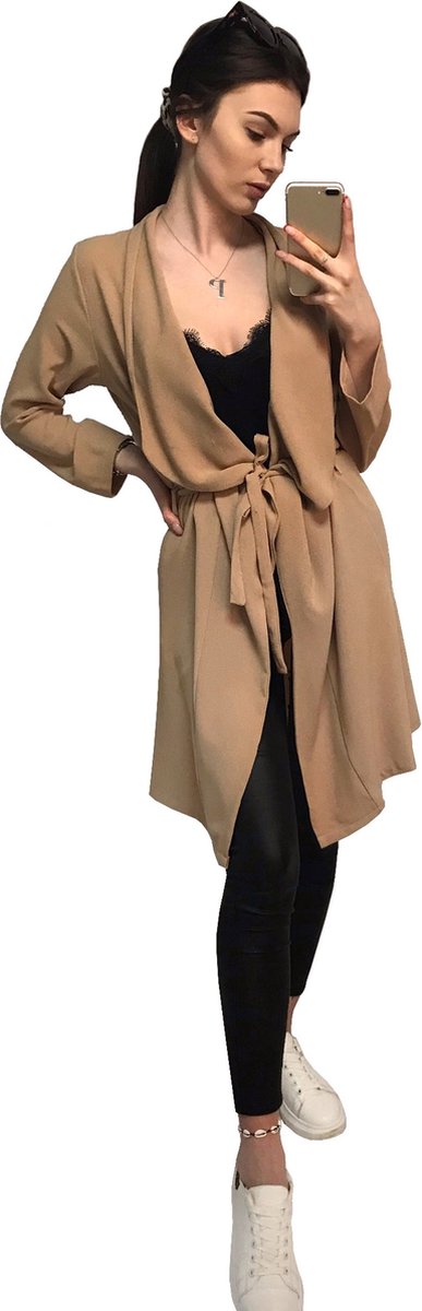 Elegante beige cape/blazer John Zack