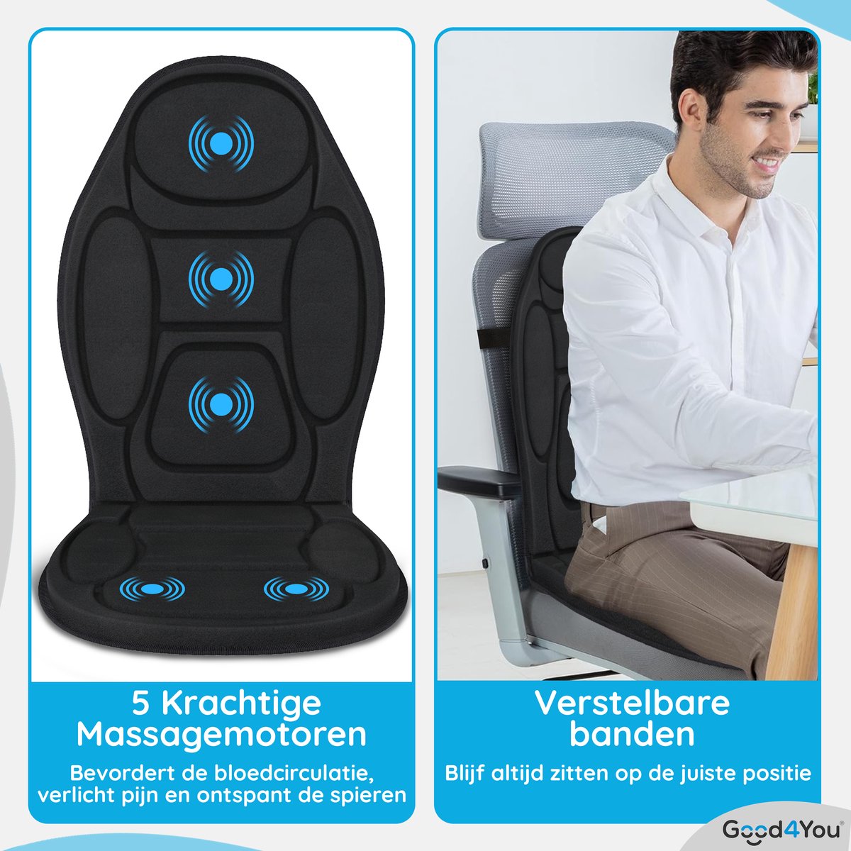 Good4You Massagestoel Auto - Massagekussen thumbnail 6