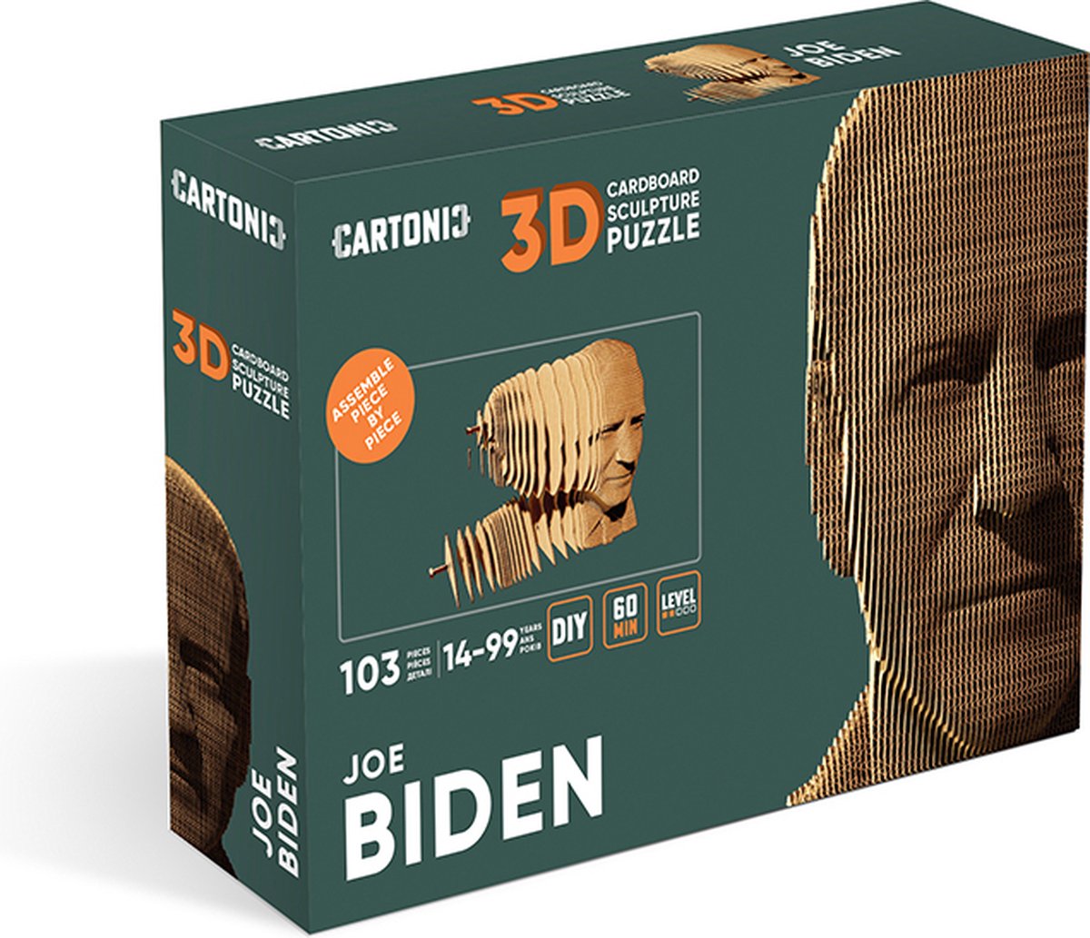 Cartonic- JOE BIDEN- 3D- Puzzel- Verenigde Staten-president- volwassenen