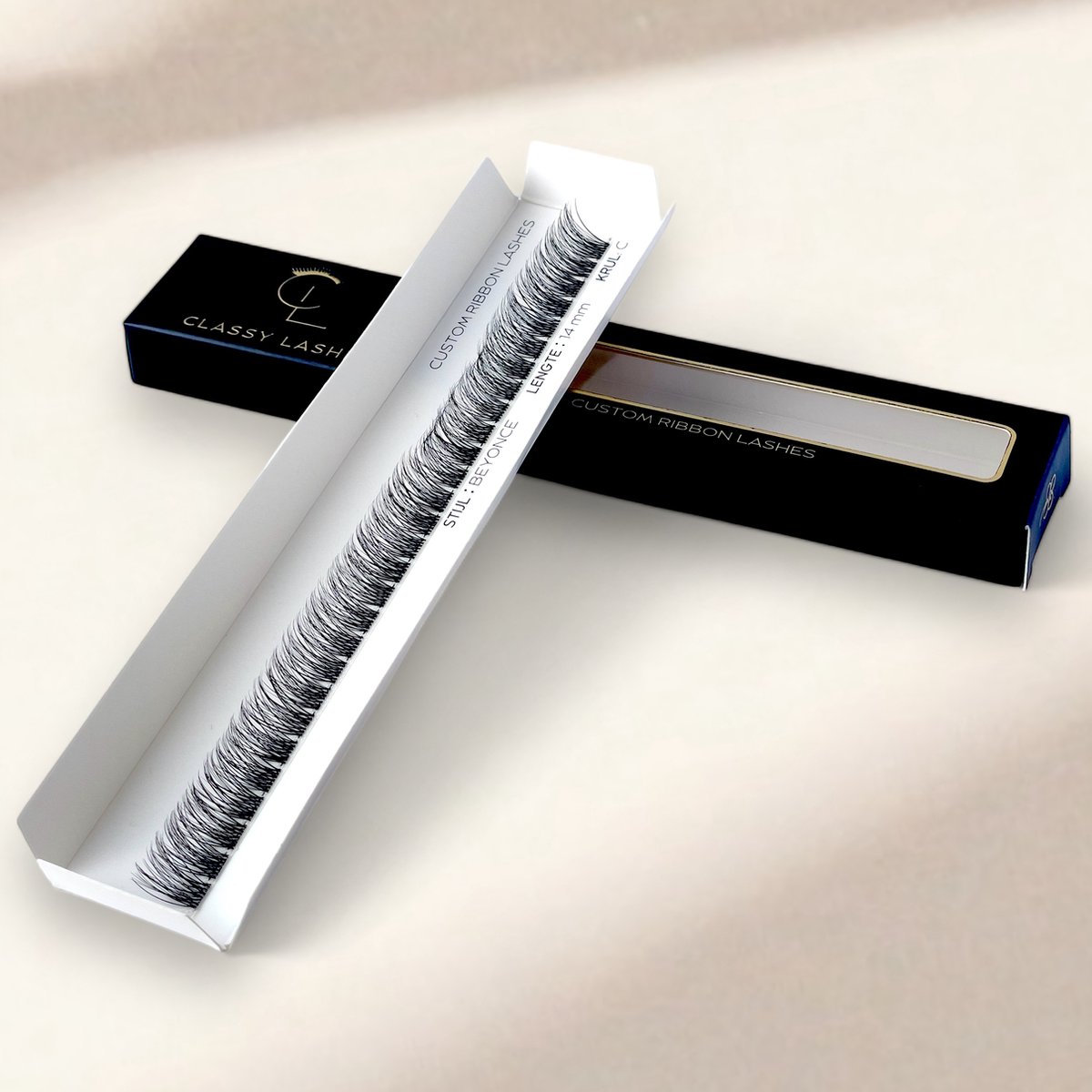 Goedkoopste Ribbon Fast Lashes | Minimale Volume | Stijl Beyoncé | Fast Lash Segment | 14 mm | DIY Wimperextensions | Nepwimpers | Wimperplukjes