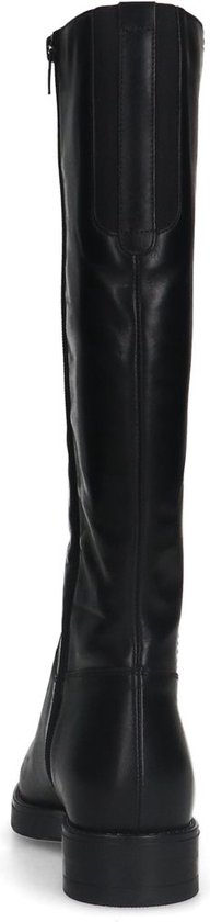 Manfield - Femme - Bottines hautes en cuir noir - Taille 41