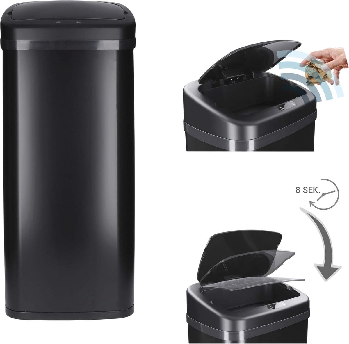 Goedkoopste Automatische sensorafvalbak 30-60 liter voor keukenafval - hygiënisch, chic en praktisch