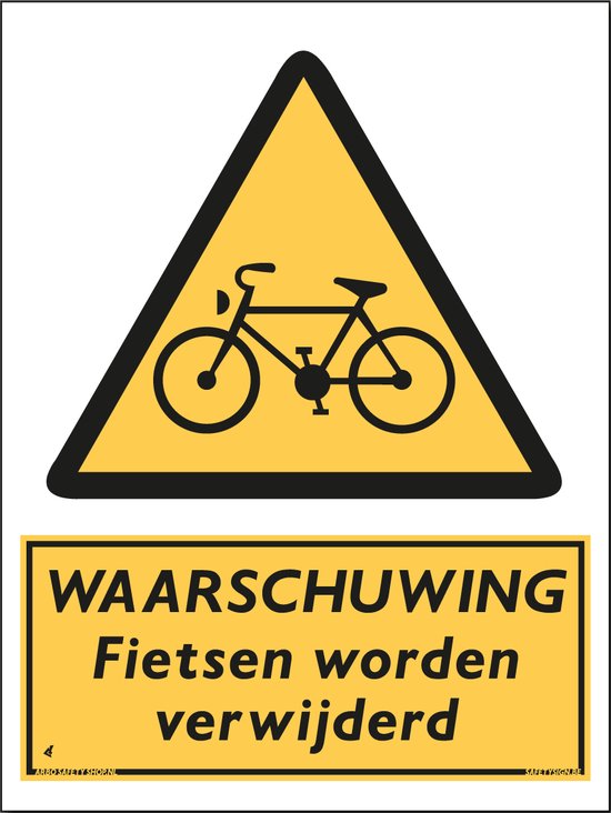Cartello Vsafety Pericolo Veicoli In Movimento - 300x400 Mm, 2 Mm, In Plastica Rigida, Norma EN ISO 7010 - 6