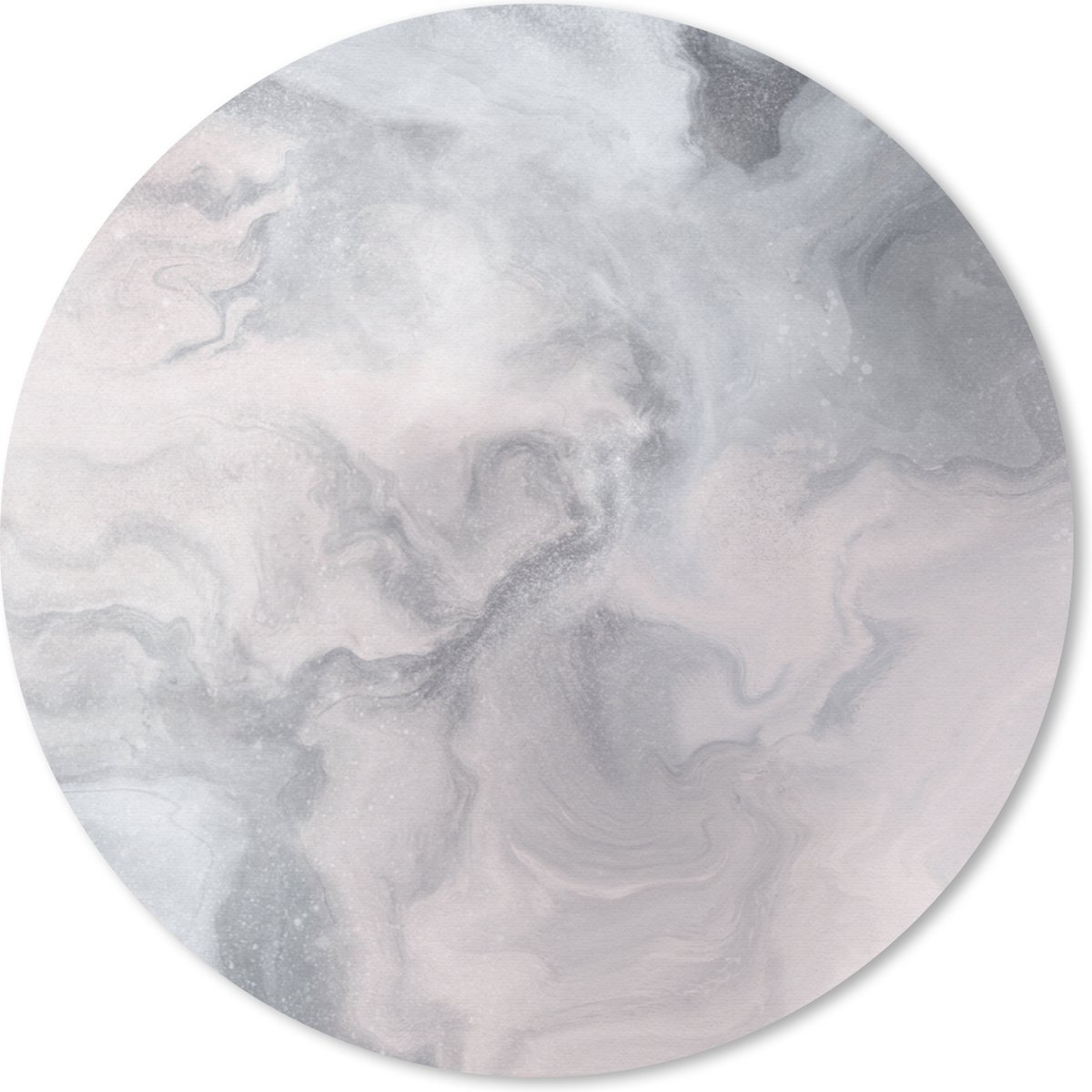Muismat rond 30x30 cm - Mousepad Wolken - Abstract - Verf - Ronde muismatten