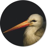 Muismat - Mousepad - Rond - Vogel - Snavel - Veren - 30x30 cm - Ronde muismat