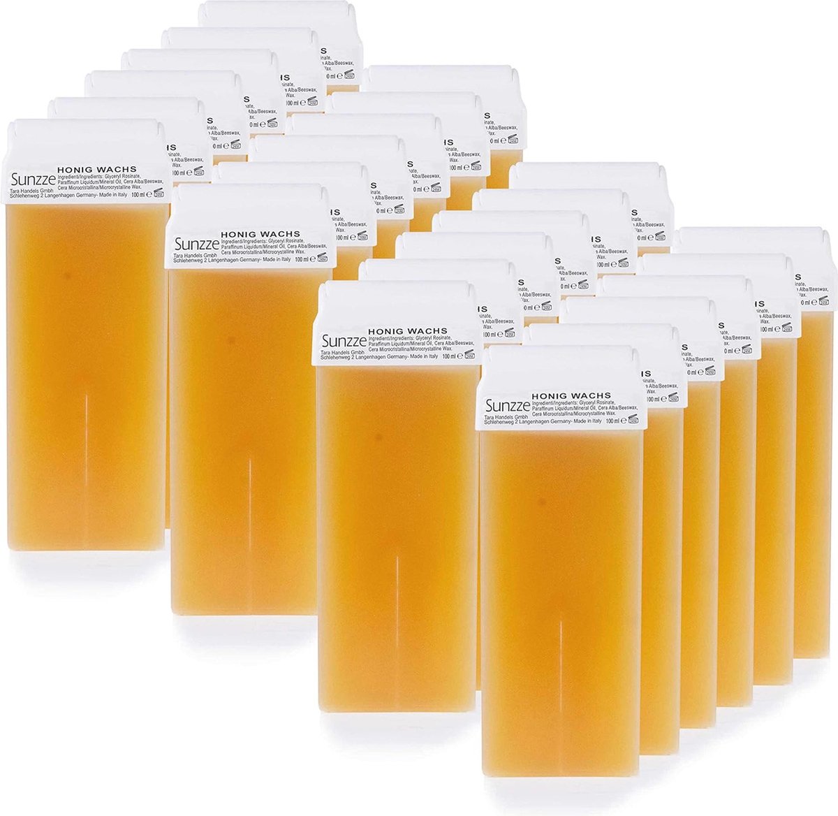 Wax cartridges honing 24 stuks professionele harspatronen voor natuurlijke ontharing