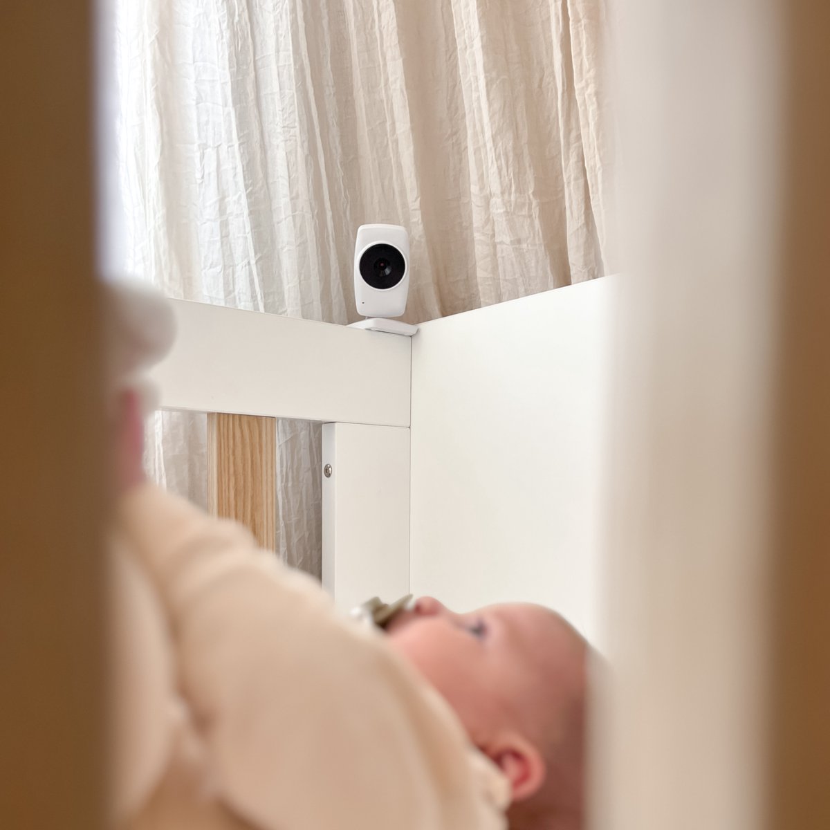 Afbeelding 3 van MAMMIE Babyfoon met Camera - Baby Monitor met VOX - Nachtzicht - Babyphone met Temperatuurweergave - Baby Monitor Uitbreidbaar tot 4 camera's