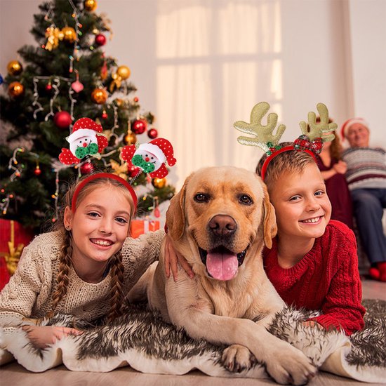 Diadème de Noël Renne Sapin de Noël Diadème Diadème de Noël Bandeau de Noël pour Enfants Pour Femmes et Adultes - Paquet de 6