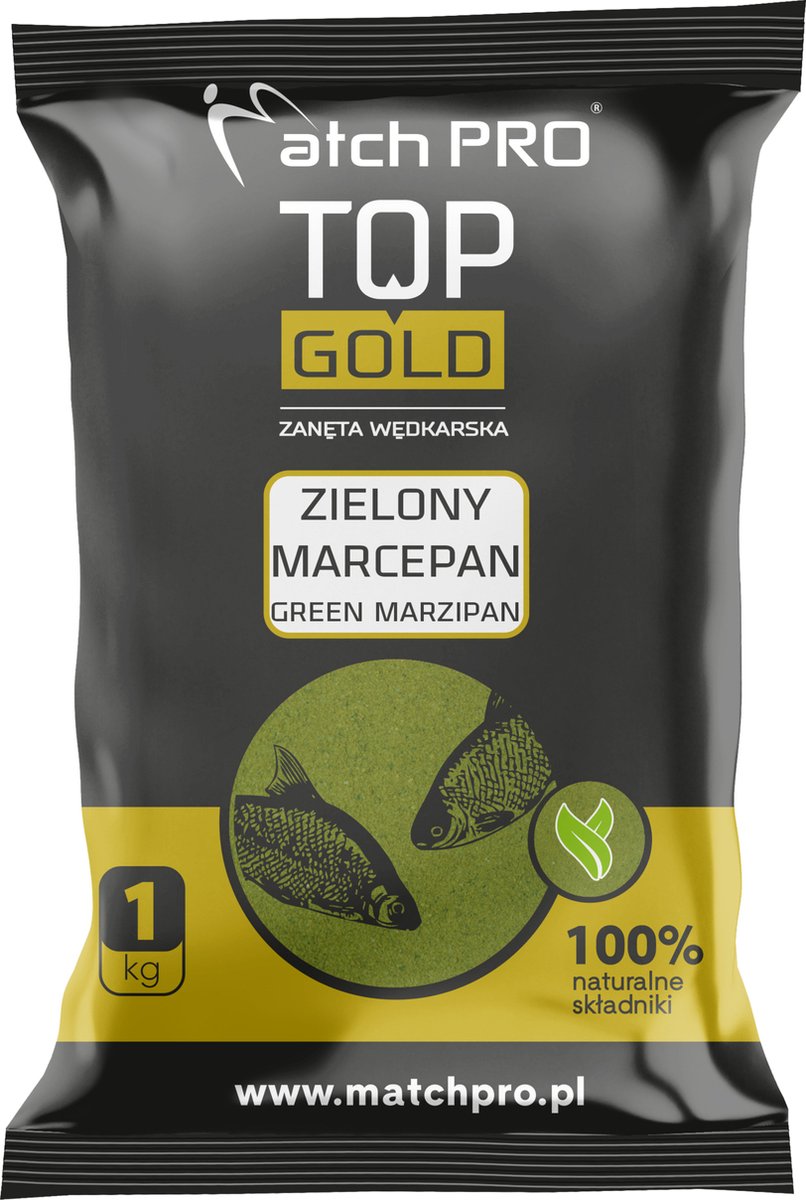 MatchPro Voeder Top Gold 1 Kilo - Soort : Groen Marsepein