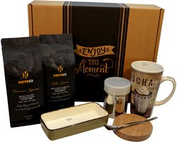 `Enjoy` koffie geschenk met Premium Espresso en Dolce Crema koffie geschenk koffie cadeau koffie melanges `Enjoy` koffie geschenk met Premium Espresso en Dolce Crema koffie geschenk koffie cadeau koffie melanges