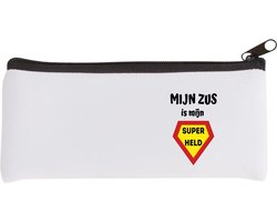 Akyol - mijn zus is mijn superheld Etui - Zus - super zus - verjaardag - cadeautje voor zus - zus artikelen - kado - geschenk - 20 bij 9 cm
