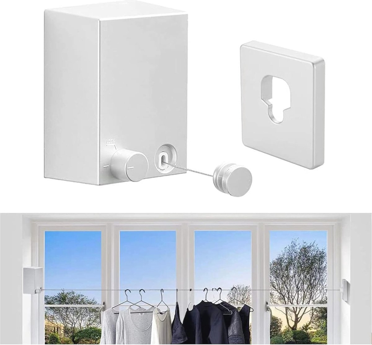 Goedkoopste Intrekbaar Onzichtbaar Wasrek 4,2 m - Perfect voor Binnen en Buiten