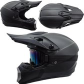 Complete Motorcrossset- Volwassen En Jeugd Full-Face Helm Met Bril, Handschoenen En Bivakmuts