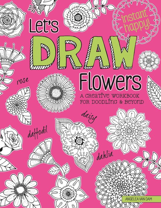 Instant Happy - Let's Draw Flowers - cover