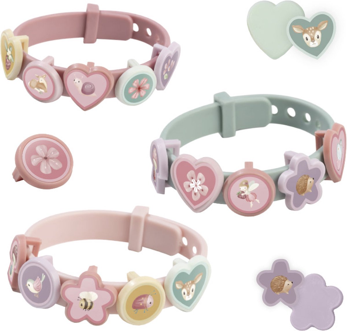 Little Dutch zelf schuif armbandjes maken Fairy Garden- knutselset cadeautip speelgoed — afbeelding 5