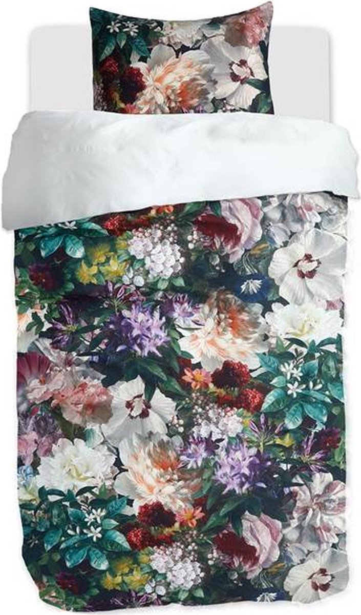 M.M Linen Fiori Dekbedovertrek - Eenpersoons - 140x200/220 cm - Multi