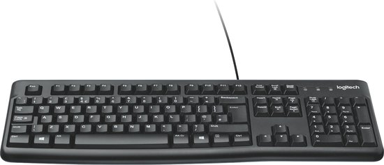 Logitech K120 - Bedraad Toetsenbord - QWERTY ISO - Zwart