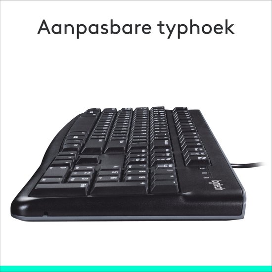 Logitech K120 - Bedraad Toetsenbord - QWERTY ISO - Zwart