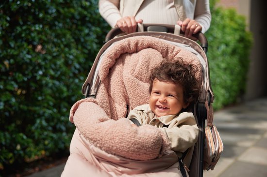 Jollein - Voetenzak voor Buggy & Wandelwagen (Biscuit) - Katoen - Footmuff Maxi Cosi, Kinderwagen of Autostoel - 52x110cm van Jollein — afbeelding 4